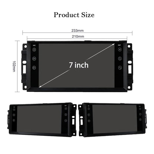 CTB-D856L | JEEP WRANGLER JK 2007-2017 CARTABLET 7 POLLICI ANDROID AUTO APPLE CARPLAY | WIFI 4G NAVIGATORE BLUETOOTH GPS USB