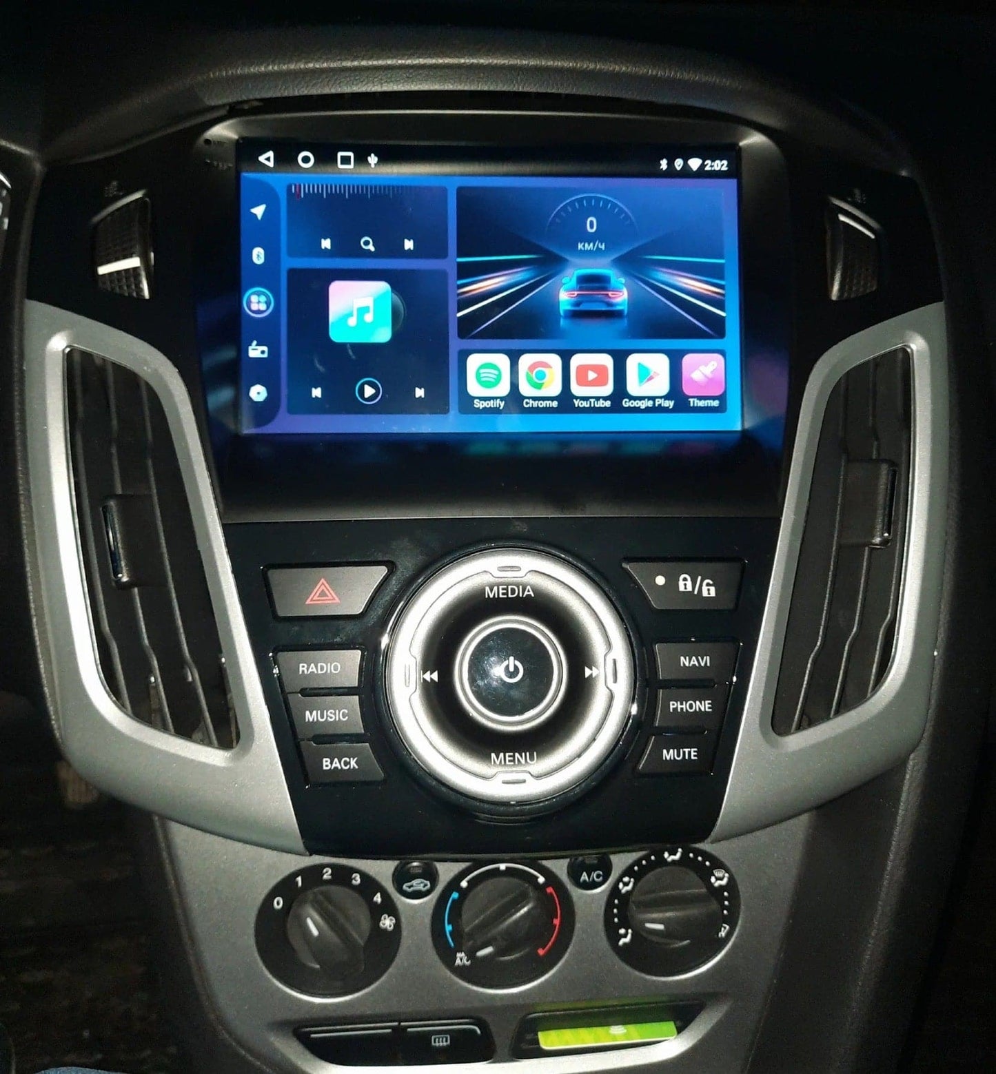 CTB-FR901M | FORD FOCUS 2011-2019 | NAVIGATORE ANDROID AUTO APPLE CARPLAY | USB BLUETOOTH WIFI 4G | CARTABLET 2DIN COMANDI AL VOLANTE