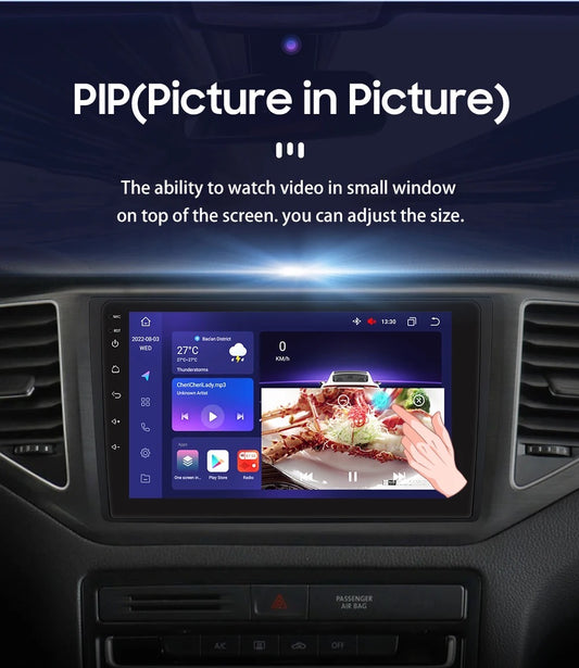 CTB-GE871U | VOLSWAGEN POLO AW1 - TROC - TCROSS | APPLE CARPLAY ANDROID AUTO | GPS USB DVR BLUETOOTH 4G