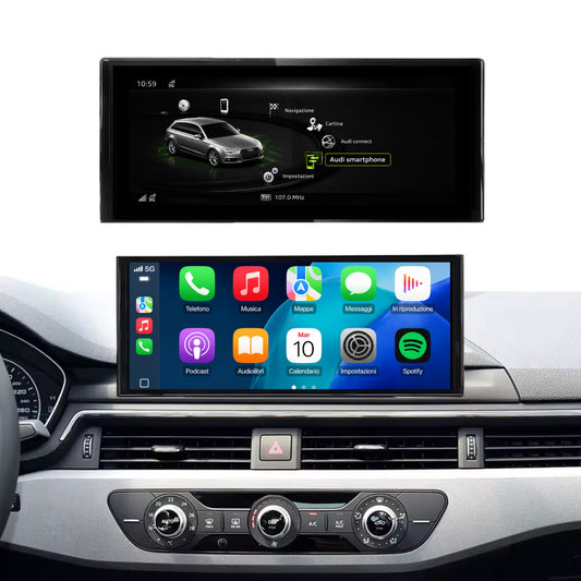 CTB-CRT56B | DISPLAY 12.3 AUDI A4 B9 2016-2020 | APPLE CARPLAY ANDROID AUTO SISTEMA LINUX | USB | MMI