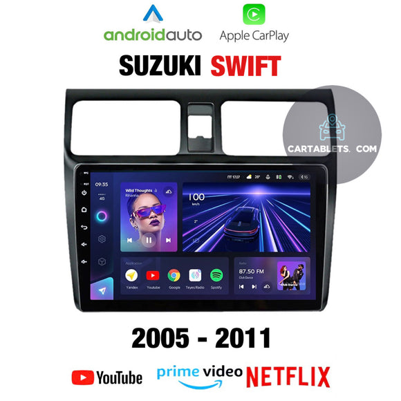 CTB- SK900M | SUZUKI SWIFT 2005-2011 MONITOR 10 POLLICI | APPLE CARPLAY ANDROID AUTO | WiFi BLUETOOTH GPS USB NAVIGATORE