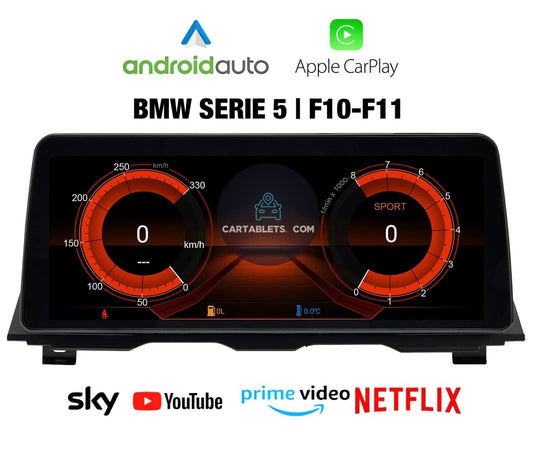 CTB-FR820L | BMW SERIE 5 F10-F11 | SCHERMO 12.3 POLLICI | APPLE CARPLAY ANDROID AUTO | CAR TABLET TOUCH SCREEN GPS USB 4G