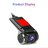 Dash Cam Auto, HD USB per Autoradio Android Impermeabile Mini DVR Video Recorder Telecamera anteriore da Cruscotto 170 ° Grandangolo Visione Notturna