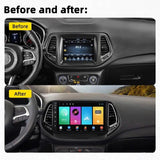 CTB-CMP1 | JEEP COMPASS 2015-2020 | APPLE CARPLAY ANDROID AUTO | NAVIGATORE RADIO TOUCH SCREEN UCONNECT BLUETOOTH WIFI 4G USB