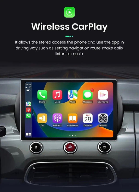 CTB-FV531HN | FIAT 500X 2014-2022 | NAVIGATORE RADIO OCTACORE APPLE CARPLAY ANDROID AUTO GPS USB BLUETOOTH TOUCH SCREEN | WIFI 4G