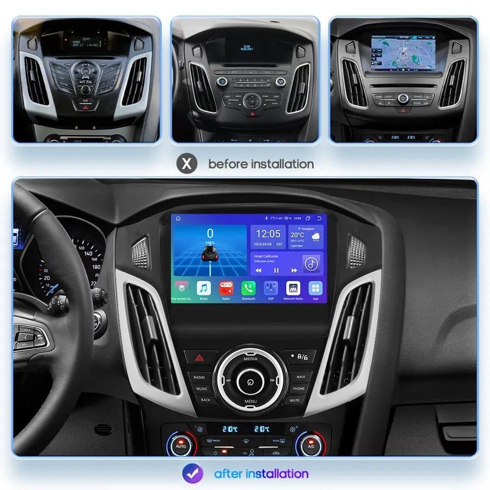 ACAVICA Autoradio Stéréo Android pour Ford Focus MK3 2011-2014 & 2015-2018 Low-End Navigation ACAVICA Autoradio Stéréo Android pour Ford Focus MK3 2011-2014 & 2015-2018 Low-End Navigation