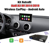 AUDI A3 2014-2019 (8V) | RETROFIT APPLE CARPLAY ANDROID AUTO | TELECAMERA USB