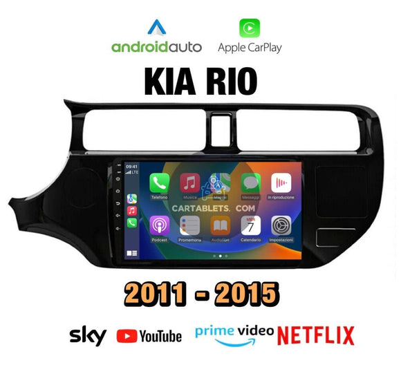 CTB-HW349K | KIA RIO 3 SERIE 2011-2015 | NAVIGATORE CARTABLET APPLE CARPLAY ANDROID AUTO | GPS 4G WIFI USB BLUETOOTH