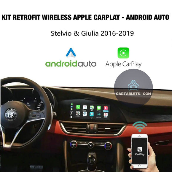 ALFA ROMEO STELVIO - ALFA ROMEO GIULIA 2016-2019 | KIT RETROFIT APPLE CARPLAY ANDROID AUTO | TELECAMERA USB