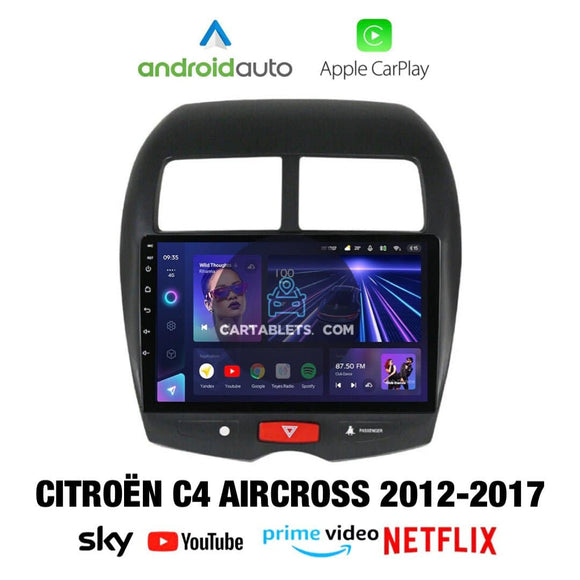 CTB-R452GN | CITROEN C4 AIRCROSS 2012-2017 | CARTABLET 10 POLLICI ANDROID APPLE CARPLAY | NAVIGATORE USB WIFI 4G