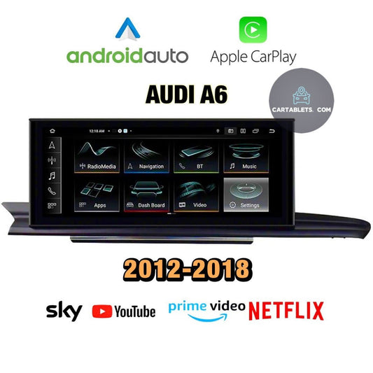 CTB-MH122 | AUDI A7 C7 2012-2018 | FEST VERBAUTER 12,3 ZOLL AUTO-TABLET-MONITOR | APPLE CARPLAY ANDROID AUTO | GPS WIFI BLUETOOTH 4G