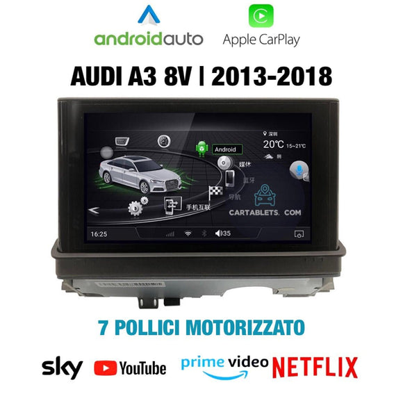 CTB-MH671S | AUDI A3 8V 2013-2018 | CAR TABLET MONITOR 7 POLLICI | APPLE CARPLAY ANDROID AUTO | GPS WIFI BLUETOOTH 4G