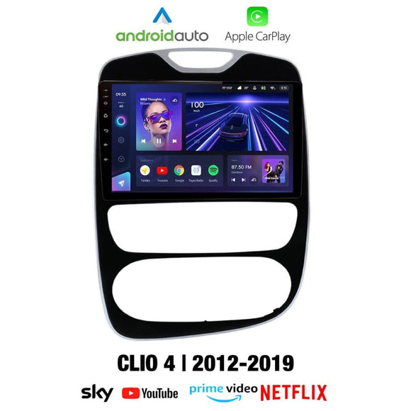 CTB-BC863C | RENAULT CLIO 4 2012-2019 | CARTABLET 10 POLLICI ANDROID APPLE CARPLAY | NAVIGATORE USB WIFI 4G