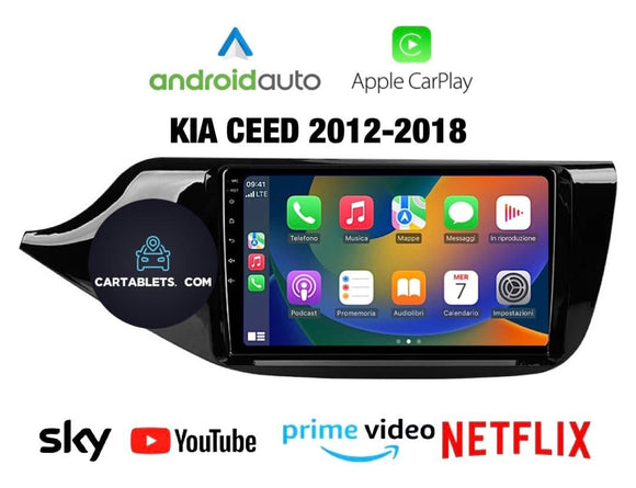 CTB-HG346T | KIA CEED 2012-2018 | NAVIGATORE CARTABLET APPLE CARPLAY ANDROID AUTO | GPS 4G WIFI USB BLUETOOTH