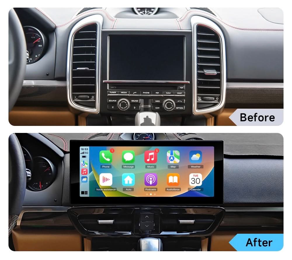 CTB-PR315LP | PORSCHE CAYENNE 2011-2017 MONITOR 12.3 POLLICI | APPLE CARPLAY ANDROID AUTO | GPS NAVIGATORE WIFI 4G | CAR TABLET