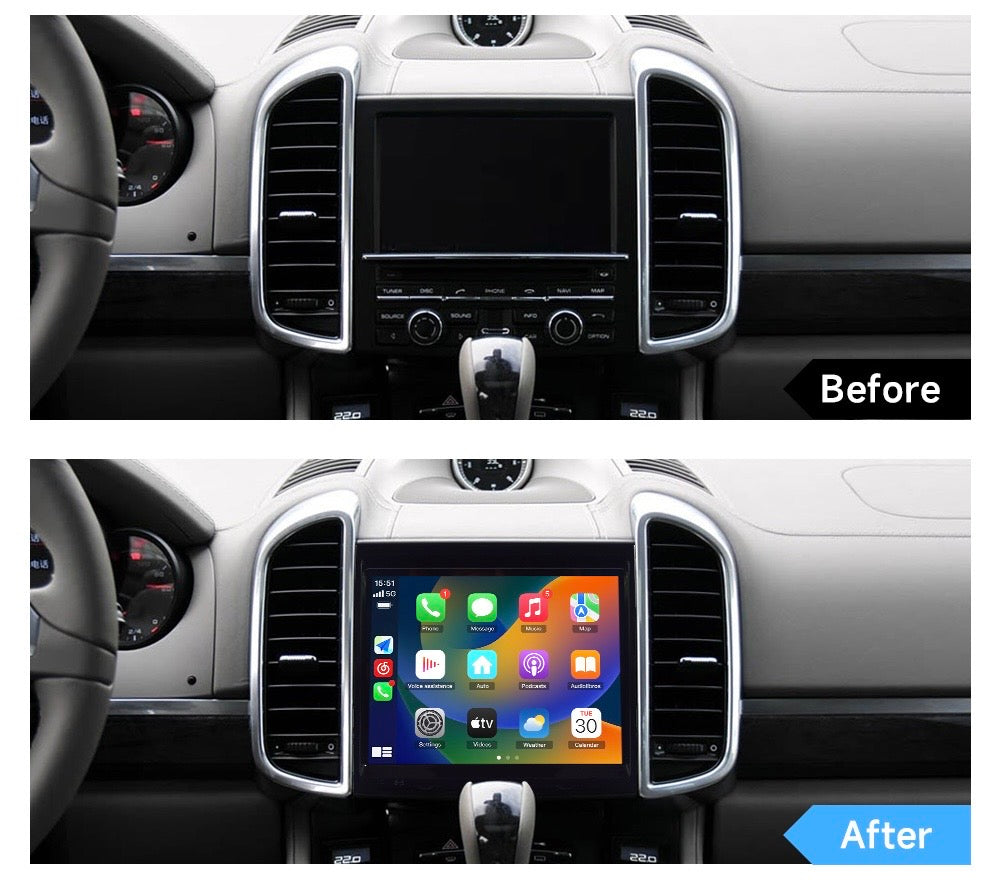 CTB-KM804F | PORSCHE CAYENNE 2011-2017 MONITOR 8.4 POLLICI | APPLE CARPLAY ANDROID AUTO | GPS NAVIGATORE WIFI 4G | CAR TABLET