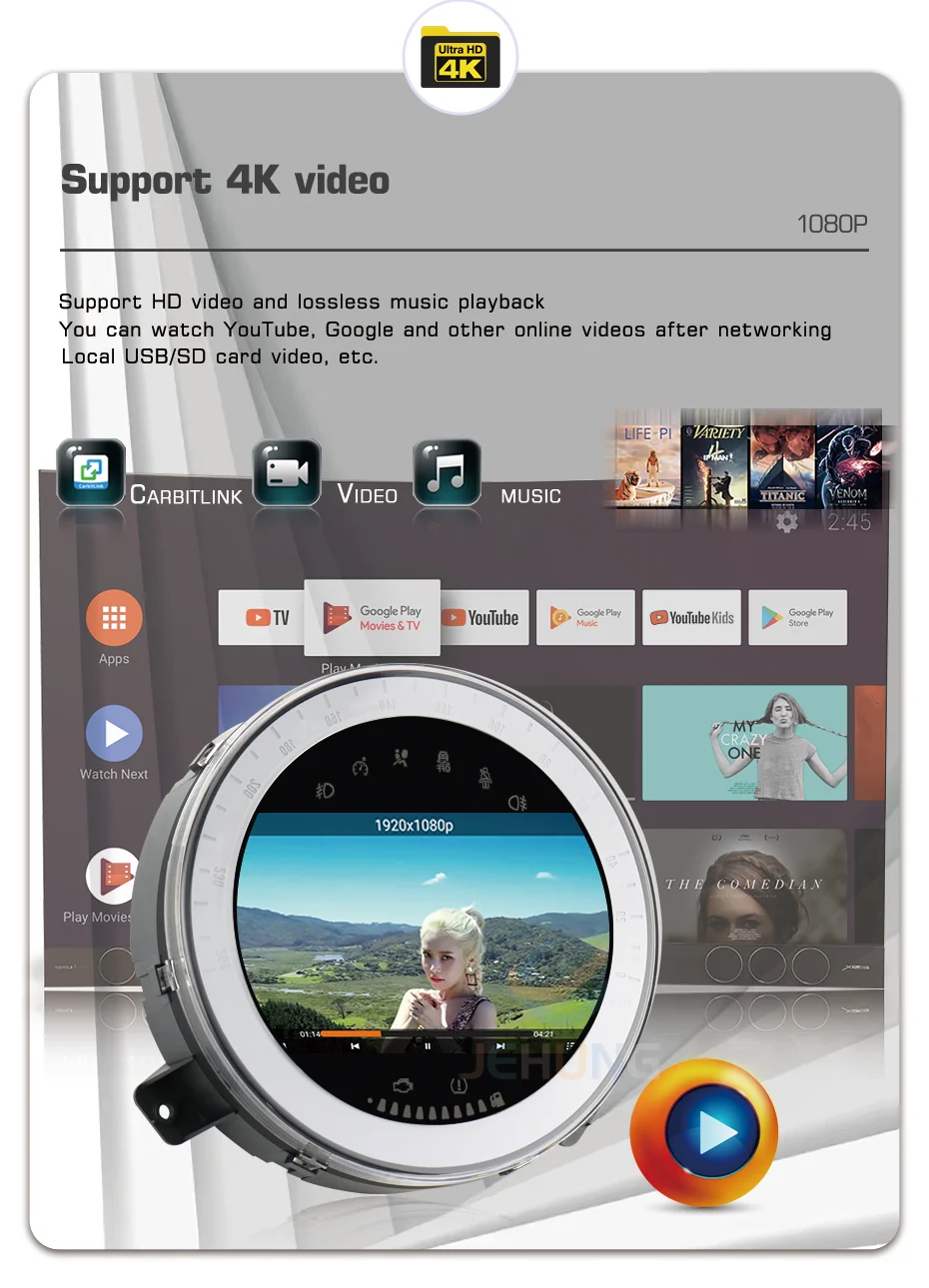 CTB-HG850JH | MINI COOPER - CLUBMAN R55 R56 R57 R58 R59 | NAVIGATORE 7 POLLICI OCTACORE RADIO GPS APPLE CARPLAY ANDROID AUTO TOUCH SCREEN