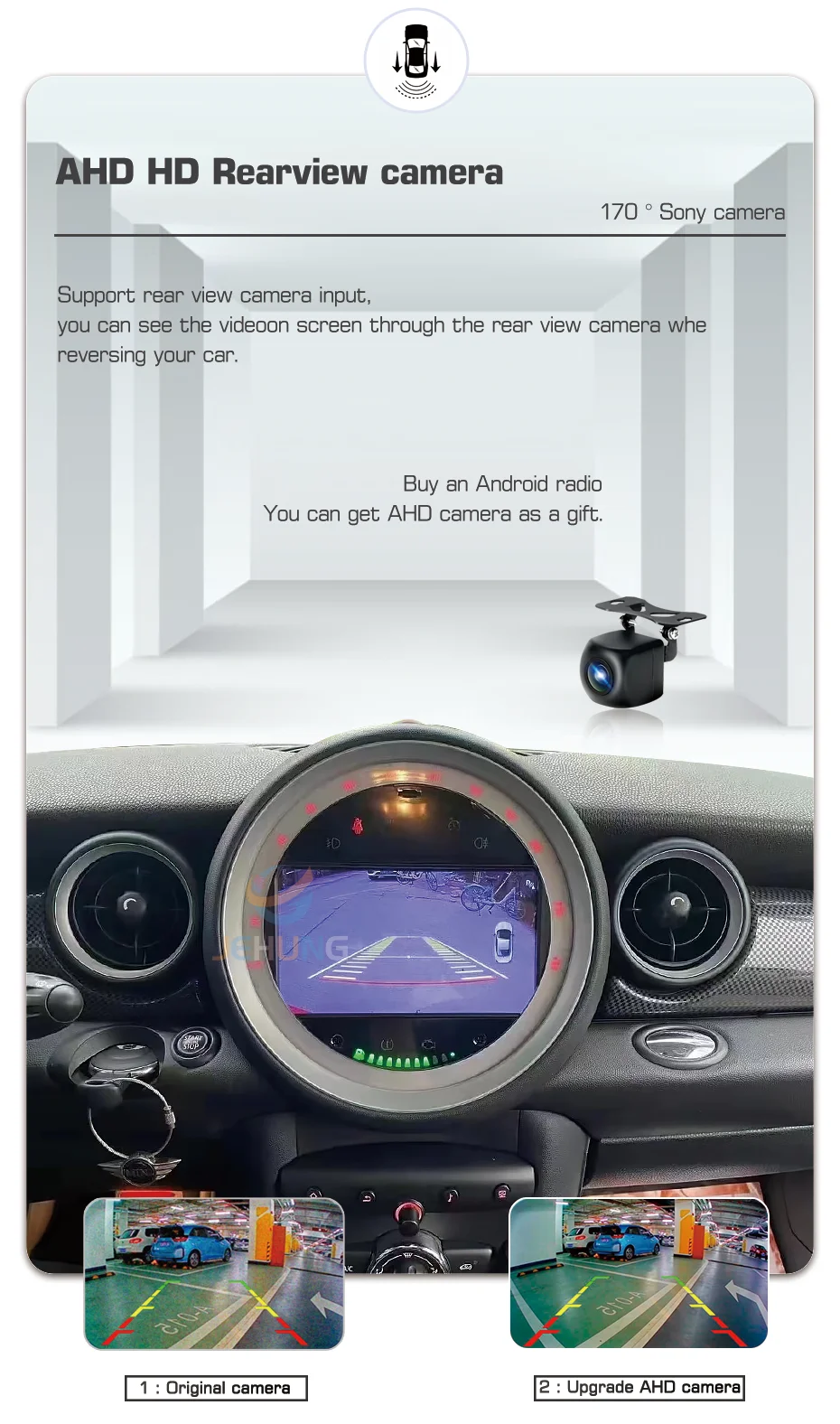 CTB-HG850JH | MINI COOPER - CLUBMAN R55 R56 R57 R58 R59 | NAVIGATORE 7 POLLICI OCTACORE RADIO GPS APPLE CARPLAY ANDROID AUTO TOUCH SCREEN
