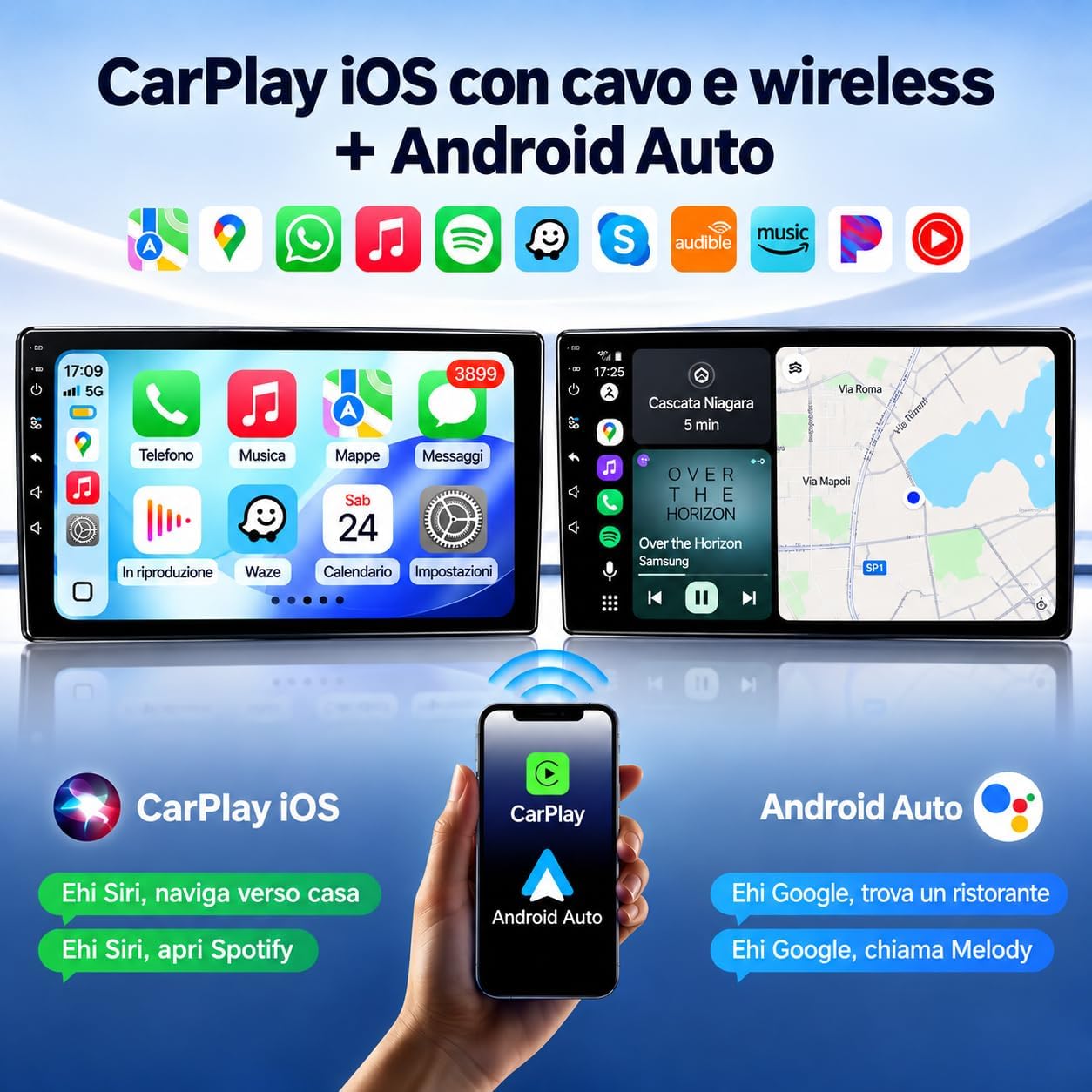 CTB-X4245FB | DACIA SANDERO 2019-2024 CARTABLET 9 POLLICI ANDROID AUTO APPLE CARPLAY | WIFI 4G NAVIGATORE BLUETOOTH GPS (Copia)