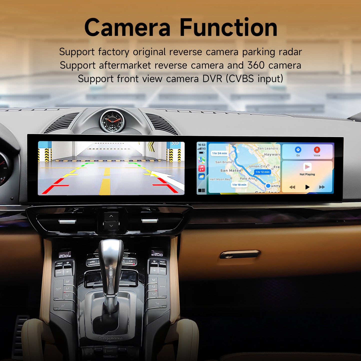 CTB-PR670P | PORSCHE CAYENNE 2011-2017 MONITOR DUAL SCREEN 12.3+12.3 POLLICI | APPLE CARPLAY ANDROID AUTO | GPS NAVIGATORE WIFI 4G | CAR TABLET