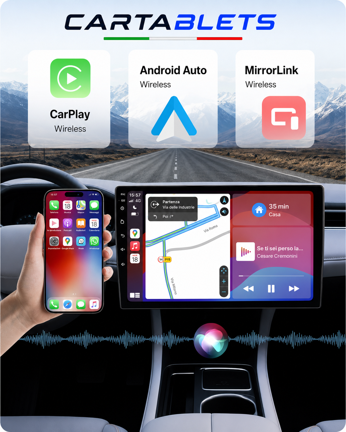 CTB-FM873R | AUTORADIO NAVIGATORE PER OPEL AGILA SUZUKI SPLASH 2007-2014 | APPLE CARPLAY ANDROID AUTO | BLUETOOTH WIFI USB TELECAMERA POSTERIORE