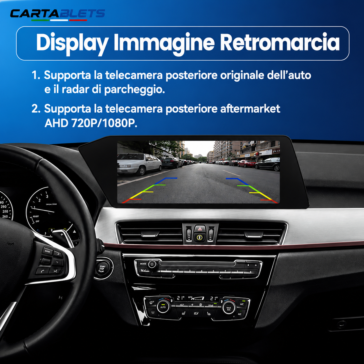 CTB-F4839HB | BMW X1 - X2 | F48 - F39 | MONITOR 12.3 ZOLL | TOUCHSCREEN APPLE CARPLAY ANDROID AUTO | GPS WIFI 4G