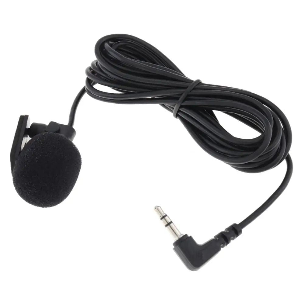 Microfono Esterno per Autoradio | Compatibilità universale | Jack 3,5 mm | Riduzione del Rumore | Vivavoce ad Alta Sensibilità