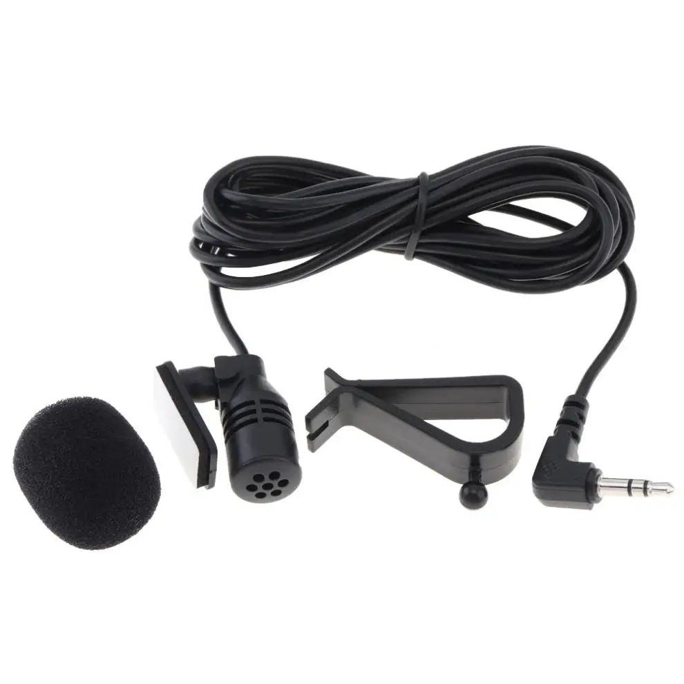 Microfono Esterno per Autoradio | Compatibilità universale | Jack 3,5 mm | Riduzione del Rumore | Vivavoce ad Alta Sensibilità