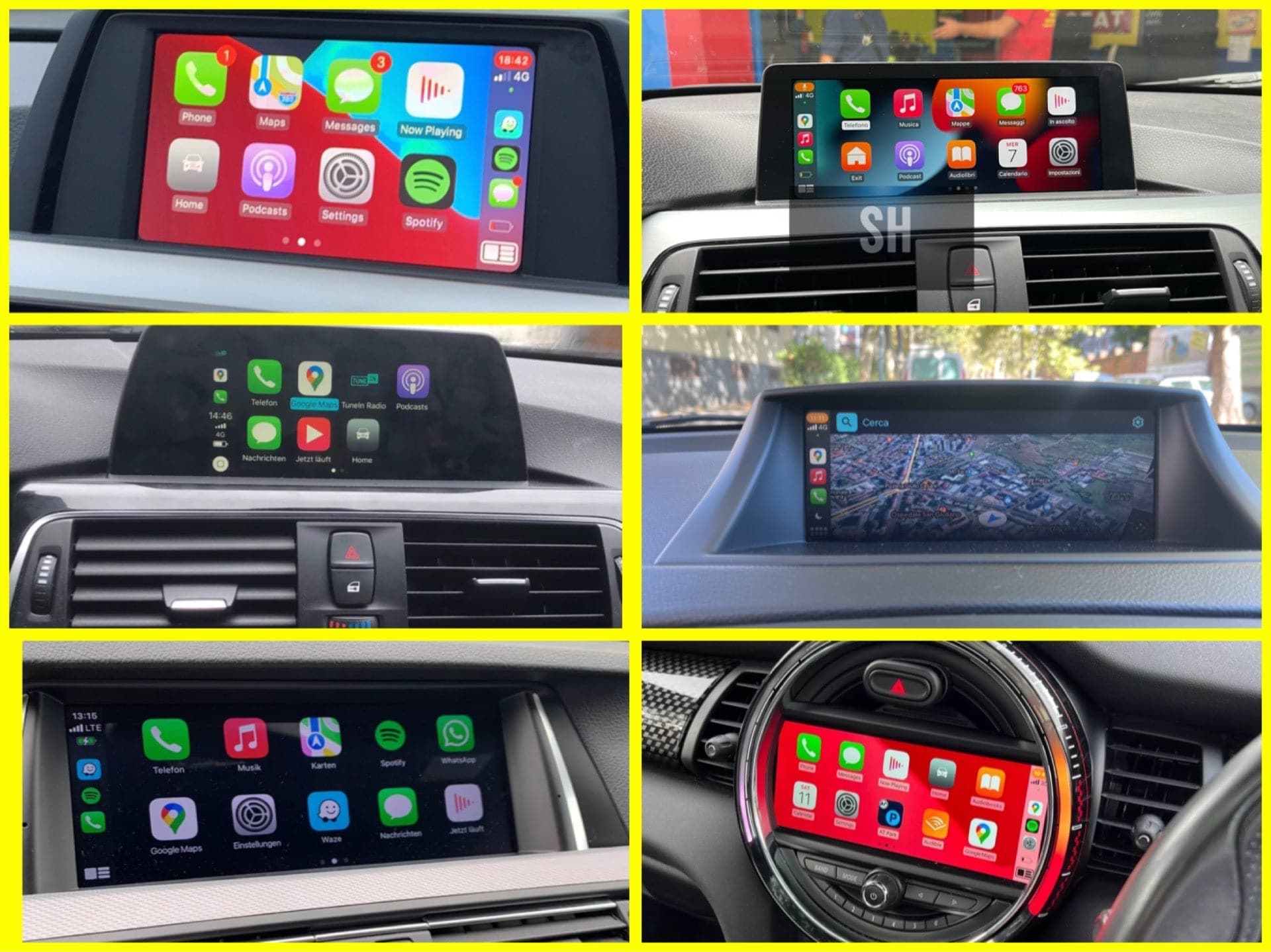 BMW - MINI | RETROFIT MODULO INTERFACCIA APPLE CARPLAY ANDROID AUTO | TELECAMERA USB