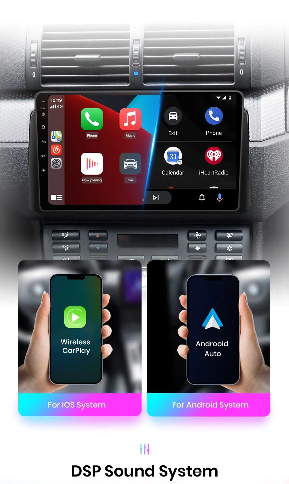 CTB-FH630L | PEUGEOT 107 - CITROEN C1 - TOYOTA AYGO | AUTORADIO APPLE CARPLAY-ANDROID AUTO| CARTABLET 9 POLLICI TOUCH SCREEN | GPS USB DVR DAB+ |