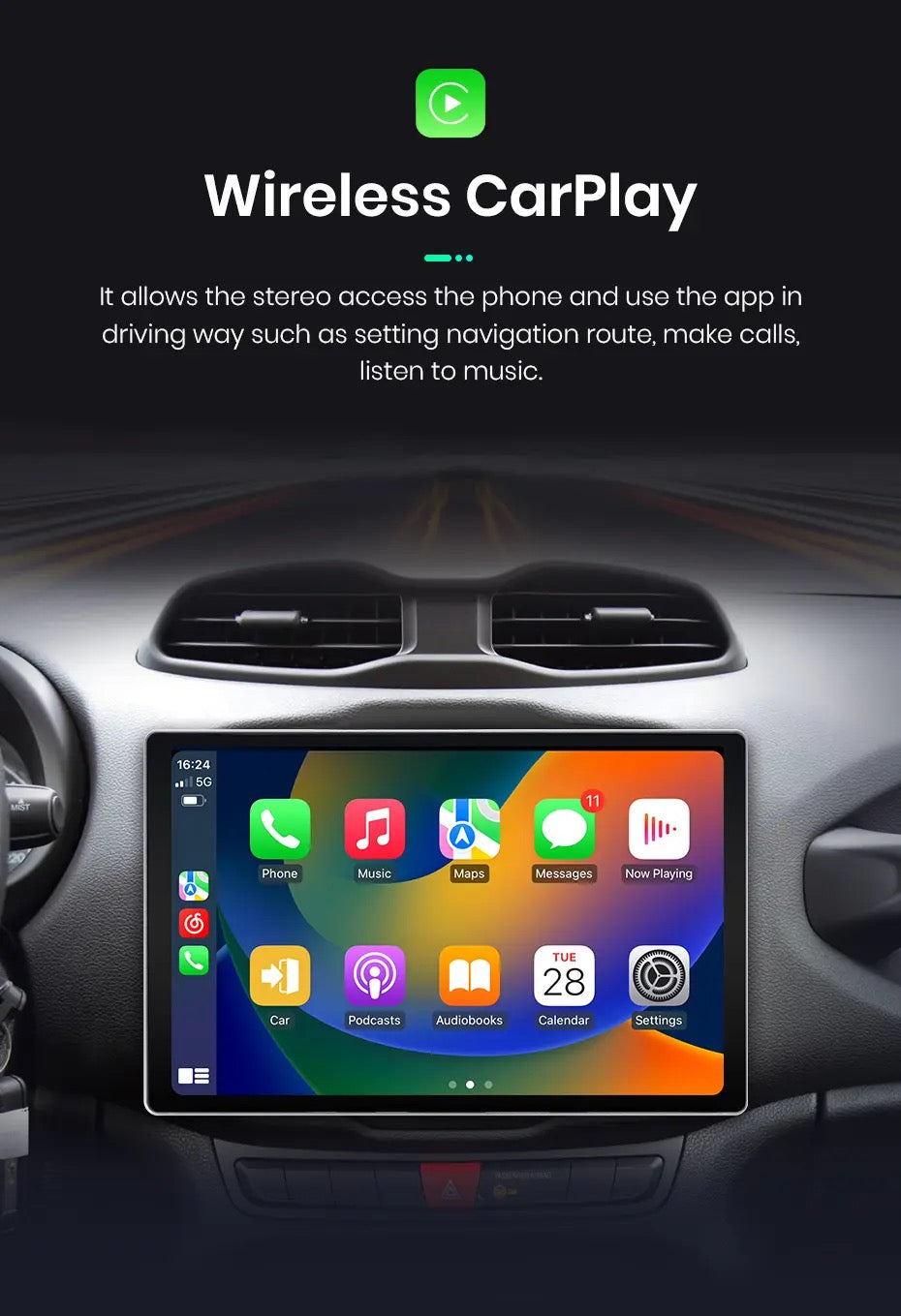 CTB-XW589N | JEEP RENEGADE 2016-2022 | 11.5 POLLICI QLED 2K NAVIGATORE RADIO OCTACORE APPLE CARPLAY ANDROID AUTO GPS USB BLUETOOTH TOUCH SCREEN | WIFI 4G