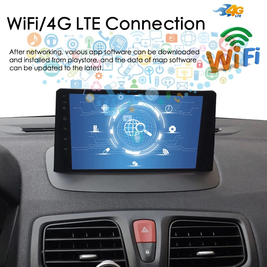 CTB-FM337L | RENAULT MEGANE 3 2007-2014 | CARTABLET 9 POLLICI ANDROID APPLE CARPLAY | NAVIGATORE USB WIFI 4G (copia)