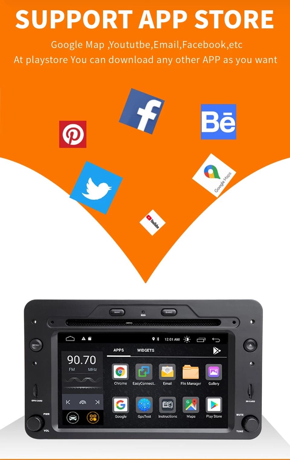CTB-GH760T | CARTABLET ALFA ROMEO 159 | APPLE CARPLAY ANDROID AUTO | DAB+ USB GPS NAVIGATOR | TPMS