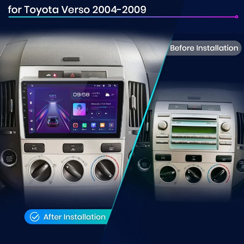 CTB-RT982KP | TOYOTA COROLLA VERSO 2005-2009 | APPLE CARPLAY ANDROID AUTO | NAVIGATORE USB BLUETOOTH GPS | WIFI 4G CARTABLET