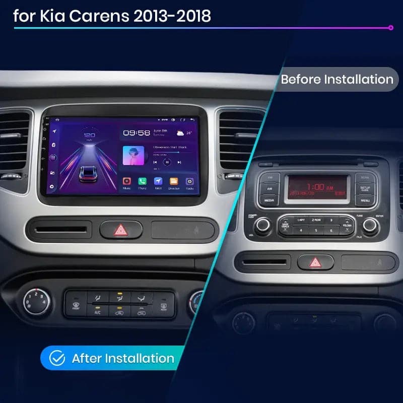 CTB-HG340T | KIA CARENS 2013-2018 | NAVIGATORE CARTABLET APPLE CARPLAY ANDROID AUTO | GPS 4G WIFI USB BLUETOOTH
