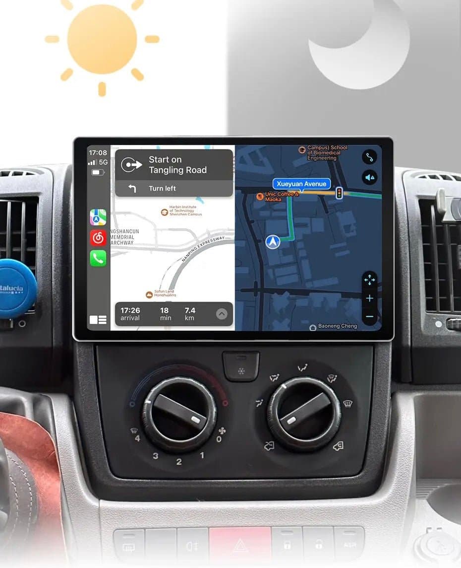 CTB-FT246X7 | FIAT DUCATO CITROEN JUMPER PEUGEOT BOXER 2007-2015 | NAVIGATORE RADIO OCTACORE APPLE CARPLAY ANDROID AUTO GPS USB BLUETOOTH TOUCH SCREEN | WIFI