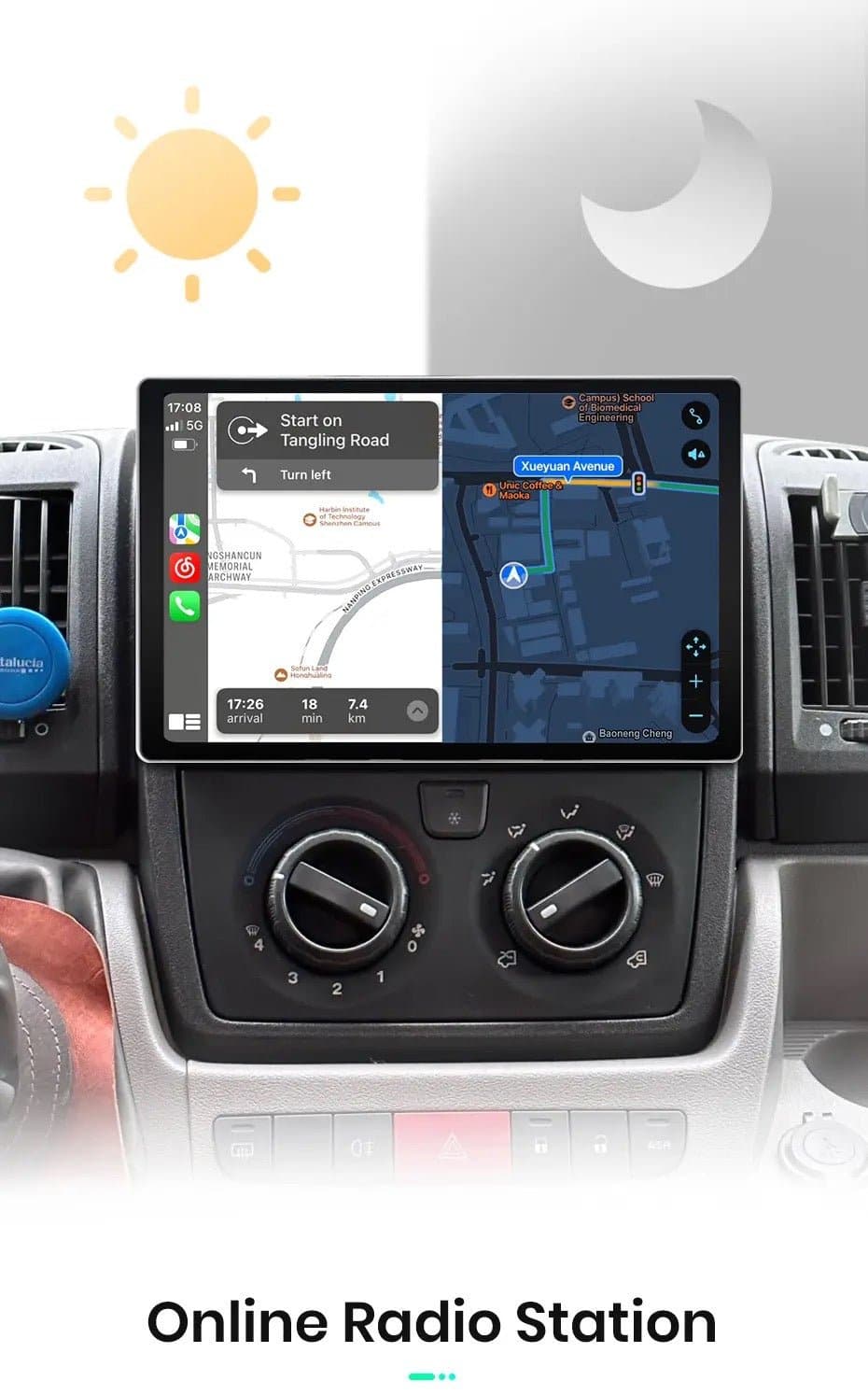 CTB-FT246X7 | FIAT DUCATO CITROEN JUMPER PEUGEOT BOXER 2007-2015 | NAVIGATORE RADIO OCTACORE APPLE CARPLAY ANDROID AUTO GPS USB BLUETOOTH TOUCH SCREEN | WIFI