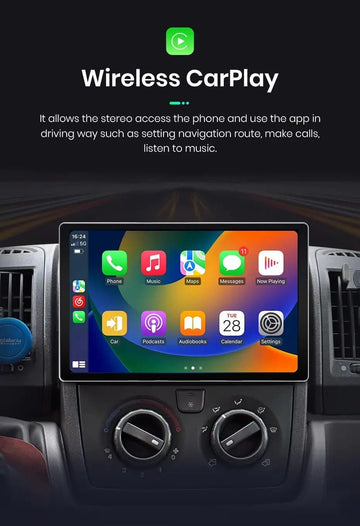 XTRONS Autoradio Navigation GPS Fiat Panda Android 10 Wi-Fi 4G 4GB