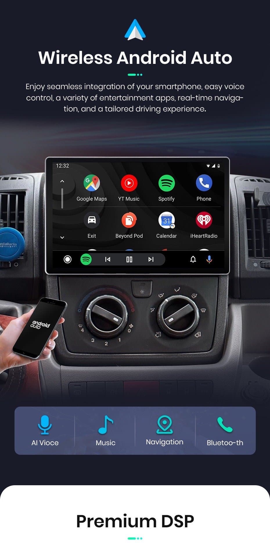 CTB-FT246X7 | FIAT DUCATO CITROEN JUMPER PEUGEOT BOXER 2007-2015 | NAVIGATORE RADIO OCTACORE APPLE CARPLAY ANDROID AUTO GPS USB BLUETOOTH TOUCH SCREEN | WIFI