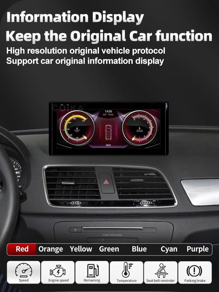 CTB-MH930L | AUDI Q3 2013-2017 | CAR TABLET MONITOR 10.25 POLLICI | APPLE CARPLAY ANDROID AUTO | GPS WIFI BLUETOOTH 4G