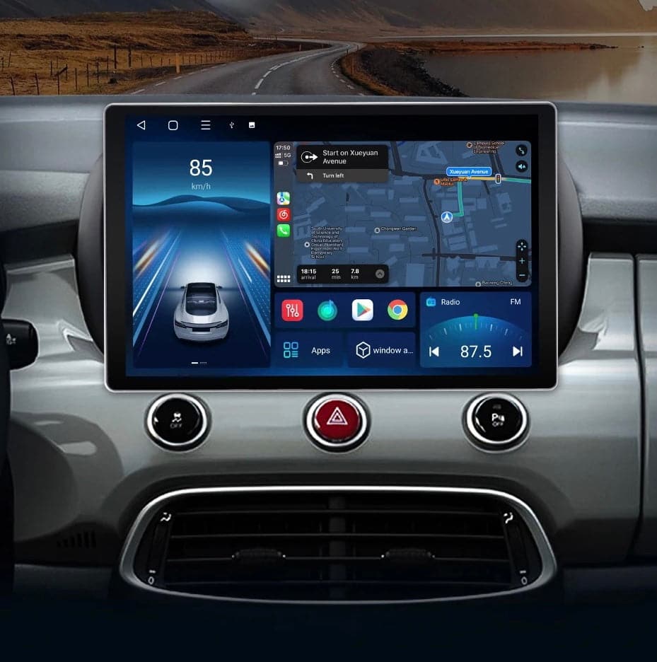 CTB-FV531HN | FIAT 500X 2014-2022 | NAVIGATORE RADIO OCTACORE APPLE CARPLAY ANDROID AUTO GPS USB BLUETOOTH TOUCH SCREEN | WIFI 4G