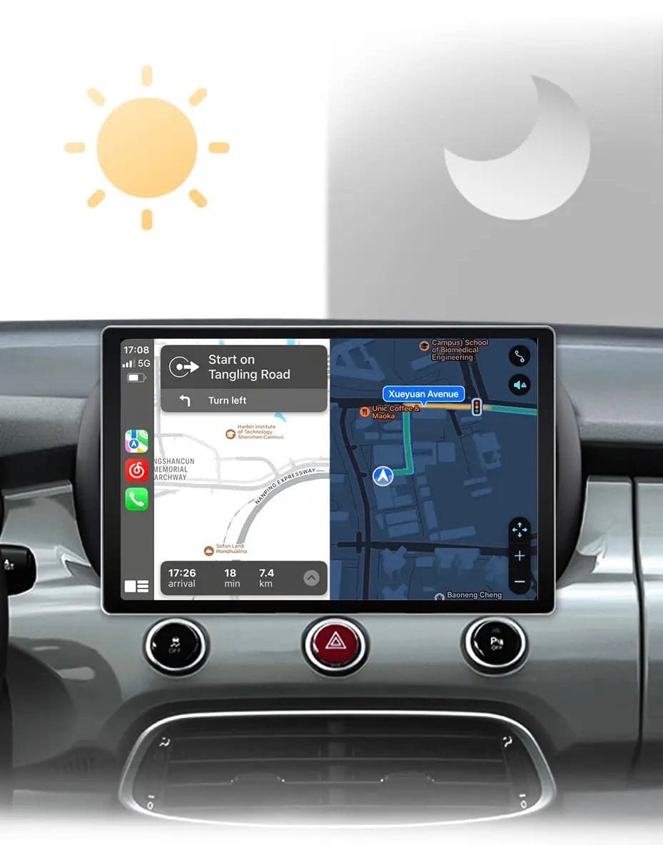 CTB-FV531HN | FIAT 500X 2014-2022 | NAVIGATORE RADIO OCTACORE APPLE CARPLAY ANDROID AUTO GPS USB BLUETOOTH TOUCH SCREEN | WIFI 4G