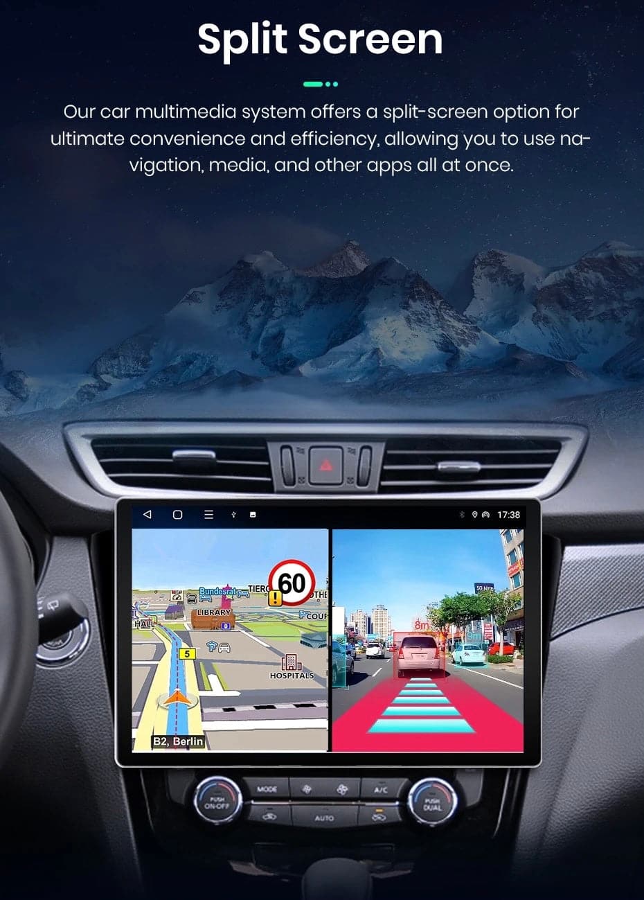 CTB-FV906HN | NISSAN QASHQAI J11  2013-2017 | NAVIGATORE 11.5 POLLICI QLED 2K RADIO OCTACORE APPLE CARPLAY ANDROID AUTO GPS USB BLUETOOTH TOUCH SCREEN | WIFI 4G