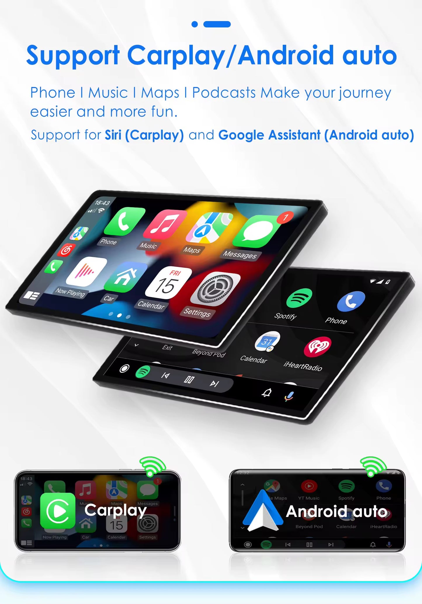 CTB- KS674Y | RENAULT TWINGO 3 2014-2024 MONITOR 9 POLLICI | APPLE CARPLAY ANDROID AUTO | WiFi BLUETOOTH GPS USB NAVIGATORE