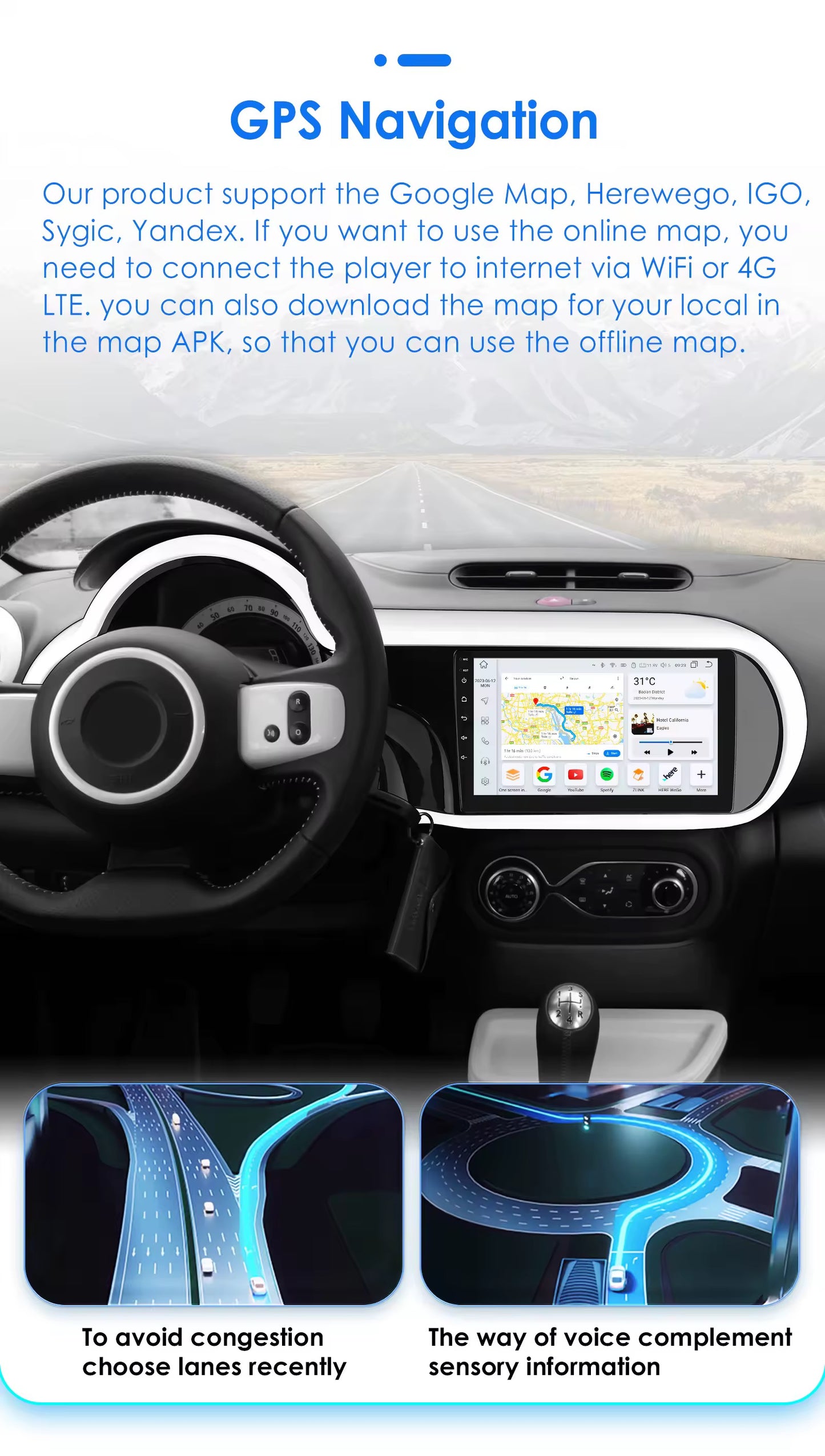 CTB- KS674Y | RENAULT TWINGO 3 2014-2024 MONITOR 9 POLLICI | APPLE CARPLAY ANDROID AUTO | WiFi BLUETOOTH GPS USB NAVIGATORE