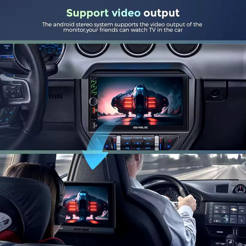 CTB-GRL382R | 7-ZOLL MONITOR 2DIN ANDROID OS | UNIVERSELLES AUTORADIO APPLE CARPLAY-ANDROID AUTO | TOUCHSCREEN | GPS USB DVR DAB+ |
