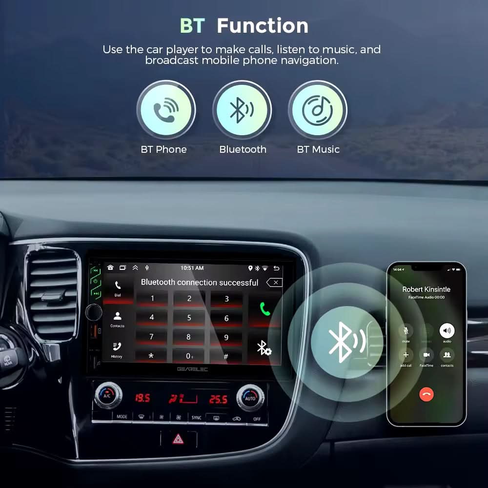 CTB-GRL382R | 7-ZOLL MONITOR 2DIN ANDROID OS | UNIVERSELLES AUTORADIO APPLE CARPLAY-ANDROID AUTO | TOUCHSCREEN | GPS USB DVR DAB+ |