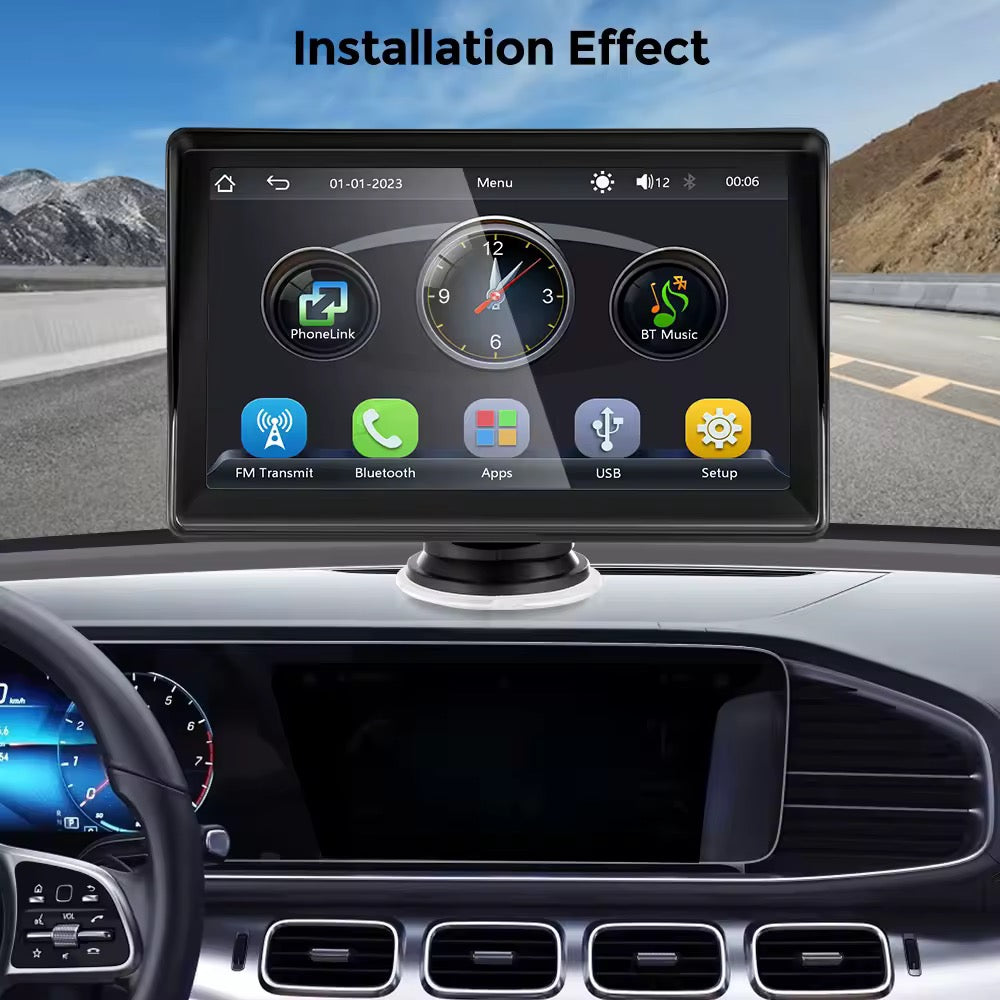 CTB-GRL864 | MONITOR 7 POLLICI PORTATILE | APPLE CARPLAY-ANDROID AUTO | TOUCH SCREEN |