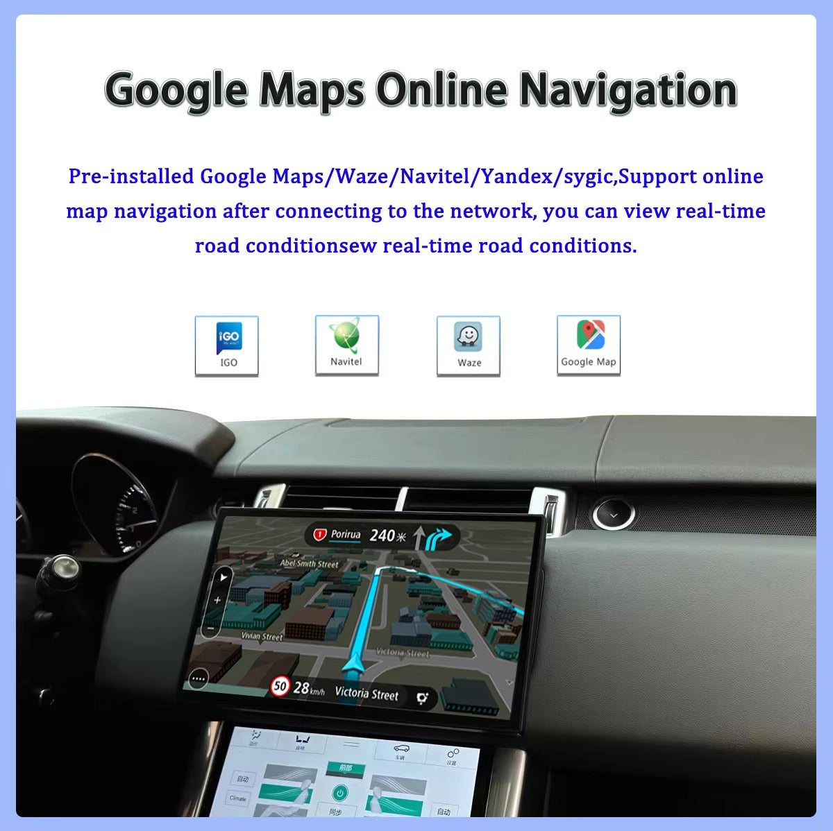 CTB-DW707EK | RANGE ROVER SPORT - VOGUE 2013-2017 13.3 POLLICI | AUTORADIO CUSTOM FIT APPLE CARPLAY ANDROID AUTO | GPS NAVIGATORE WIFI 4G | CAR TABLET
