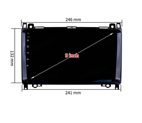 CTB-X800GB | MERCEDES VITO W447 - SPRINTER - VW CRAFTER | CARTABLET 9 POLLICI ANDROID AUTO APPLE CARPLAY | WIFI 4G NAVIGATORE BLUETOOTH GPS